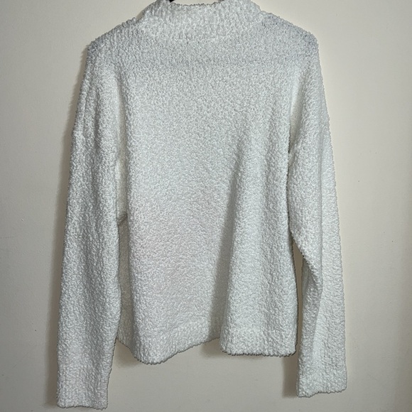 Sanctuary White Textured Teddy Mock Turtleneck Sweater - Picture 5 of 5